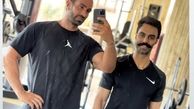مهدی ماهانی و دوستش در باشگاه + عکس