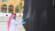 غبارروبی کعبه در ایام ماه رمضان+ تصاویر
