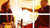 دیدار پر حاشیه کتایون ریاحی با رهبر بوداییان