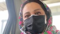 حال نگران شبنم مقدمی در تاکسی + عکس