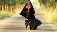 سرگردانی ماهچهره خلیلی در میان جاده + عکس