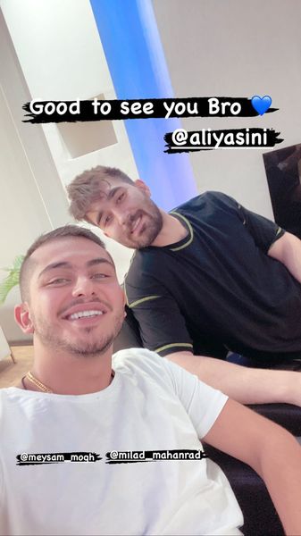 ارسلان قاسمی و دوستش + عکس