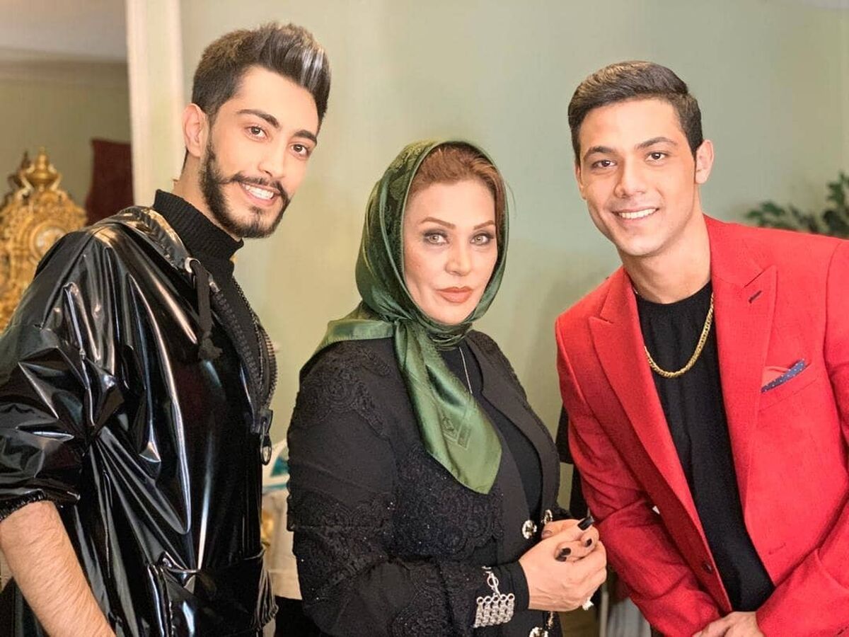 نسرین مقانلو و پسر خوشتیپش سرکار+عکس