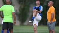 جباری زودتر از سایر بازیکنان محل تمرین را ترک کرد