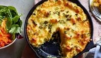 طرز تهیه پای سیب زمینی و بادمجان مخصوص گیاه خواران