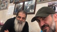 آبگوشت خوری هادی حجازی فر با دوستش‌در رستوران + عکس
