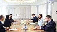 دیدار ابتکار با همسر رئیس جمهور آذربایجان (عکس)