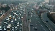 ترافیک در آزادراه کرج-تهران سنگین است