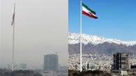 لطف آسمان به تهران هم هوا را سالم نکرد/باران دیشب تهران شاخص آلودگی هوا را به عدد 124 رساند