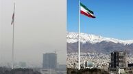 لطف آسمان به تهران هم هوا را سالم نکرد/باران دیشب تهران شاخص آلودگی هوا را به عدد 124 رساند