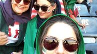 خانم بازیگر در استادیوم آزادی+عکس