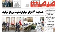 حمایت 4هزار میلیارد تومانی از تولید