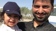 ظاهر آشفته کارگردان معروف کنار همسر و دخترش در پیاده روی اربعین+عکس