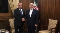 رایزنی ظریف و چاووش اوغلو در تهران