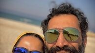 عاشقانه های هادی کاظمی و سمانه پاکدل در سواحل جزیره کیش + عکس