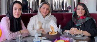 رستوران گردی نازنین بیاتی در کنار دوستان بازیگرش + عکس