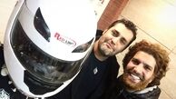 موتور سواری بازیگر ستایش و آقا ارسطو + عکس