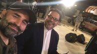 علی مسعودی در کنار مجری مشهور تلویزیون + عکس