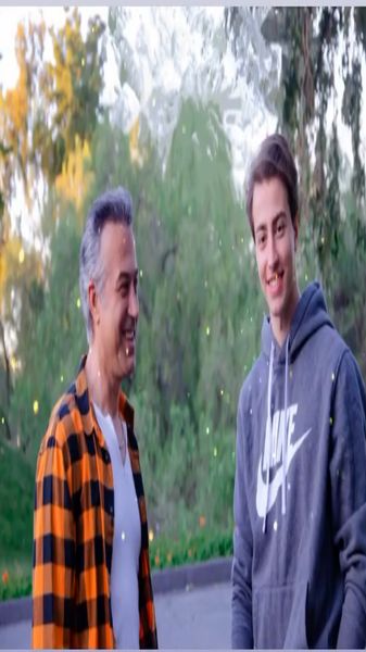 دانیال حکیمی و پسرش + عکس