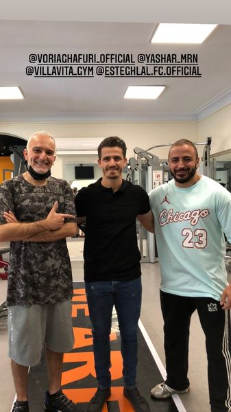 دوستان ورزشکار آقای بازیگر در باشگاه + عکس