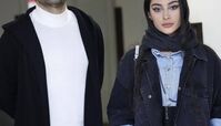 بهرام رادان در کنار ترلان پروانه در اکران عمومی فیلم گربه سیاه