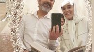 مهدی پاکدل پای سفره عقد + عکس