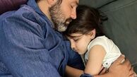آرش مجیدی و دخترش + عکس
