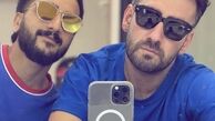 تیپ استقلالی نیما شعبان نژاد در کنار دوستش + عکس