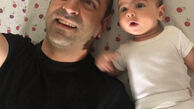 عکس آقای بازیگر و پسر نخودی اش