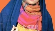 شال رنگی رنگی خانم مجری + عکس