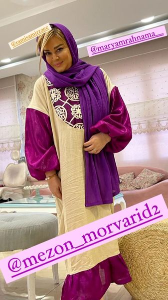 لباس مزونی دوز بهاره رهنما + عکس