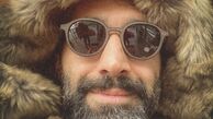 هادی کاظمی  با کلاهی پشمی + عکس