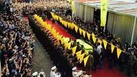 تشییع باشکوه پیکر شهید مصطفی بدرالدین+تصاویر