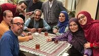 جمعی از بازیگران کمدی در پشت صحنه یک سریال + عکس