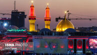 نصب گنبد جدید حرم امام حسین (ع)
