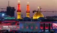 نصب گنبد جدید حرم امام حسین (ع)