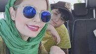 سلفی جدید مادر پسری خانم بازیگر + عکس
