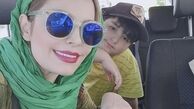 سلفی جدید مادر پسری خانم بازیگر + عکس