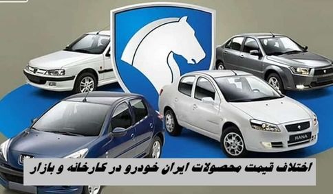 اختلاف قیمت کارخانه و بازار محصولات ایران خودرو در اسفند ماه + جدول 