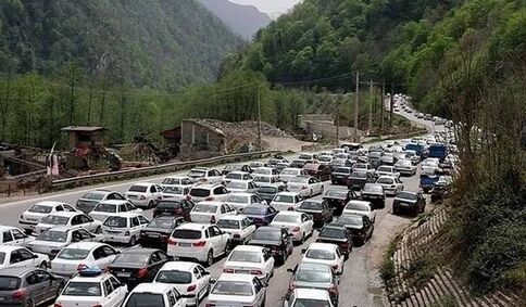 ترافیک سنگین در محورهای شمالی