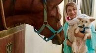 خواهر شبنم قلی خانی و حیواناتش+عکس