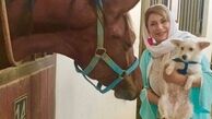 خواهر شبنم قلی خانی و حیواناتش+عکس