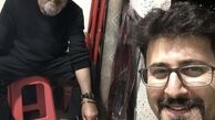 جوج‌خوری بازیگر پایتخت در پشت صحنه + عکس