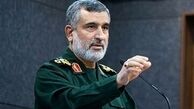 تصویری خاص از سردار حاجی زاده در کنار شهدای مقاومت
