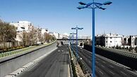 تلاش برای تکمیل دیوارهای حائل بزرگراه شهید حکیم با بلوار المپیک