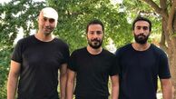نوید محمدزاده و بازیگران قورباغه + عکس