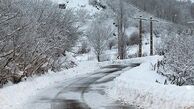 لغزندگی محورهای استان سمنان به دلیل بارش برف و باران