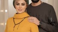 نیلوفر شهیدی در کنار همسرش + عکس