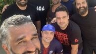 پژمان جمشیدی در جمع دوستانش + عکس