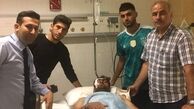 وضعیت جسمانی دروازه‌بان تراکتورسازی پس از سانحه + عکس